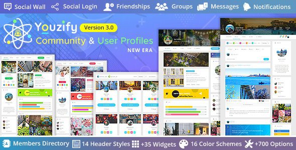youzify formerly youzer 3 3 4 buddypress community wordpress user profile plugin 1