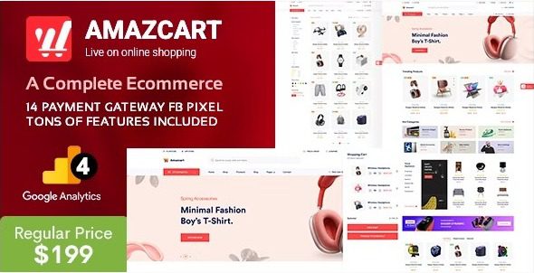 amazcart 3 7 nulled laravel ecommerce system cms