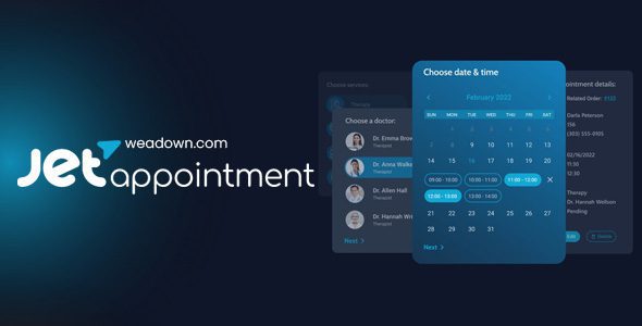 jetappointment 2 0 1 plugin for elementor