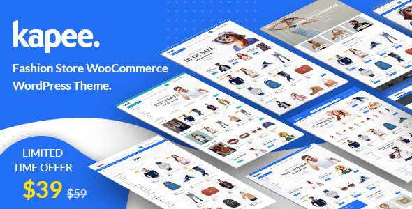 kapee 1 6 0 nulled fashion store woocommerce theme