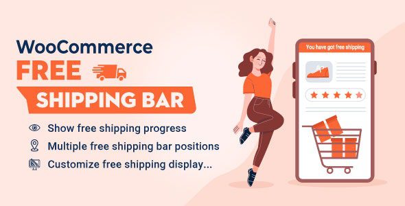 woocommerce free shipping bar premium 1 2 3 increase average order value