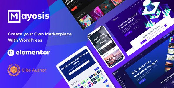 mayosis 4 5 0 digital marketplace wordpress theme